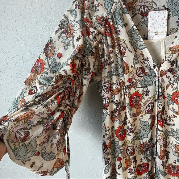 NWT Free People Earth Folk Tea Combo Maxi Dress S - Picture 6 of 14